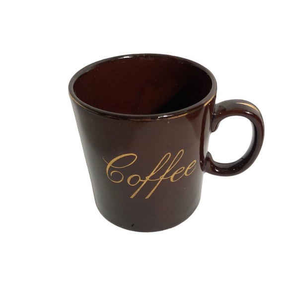 Vintage redware glazed pottery coffee set - Picture 3 of 4